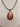 Peach Oval Pendant Necklace