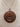 Wooden Charm Circular Pendant Necklace