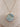 Light Blue Circular Pendant Necklace