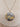 Grey and Mustard Circular Pendant Necklace