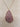 Dusky Pink Teardrop Pendant Necklace