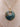 Blue Mix Wire Wrapped Donut Pendant Necklace